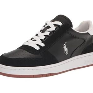 Polo by Ralph Lauren Men's Black and White Sneakers